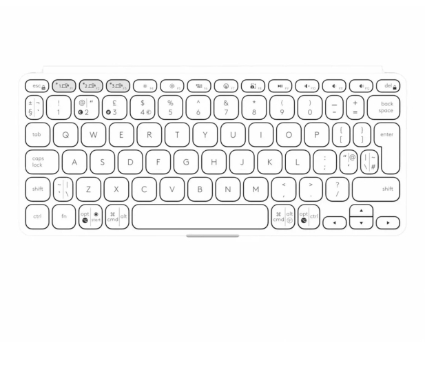 Logitech Keys-To-Go 2 Jasnoszary - 1261420 - zdjęcie